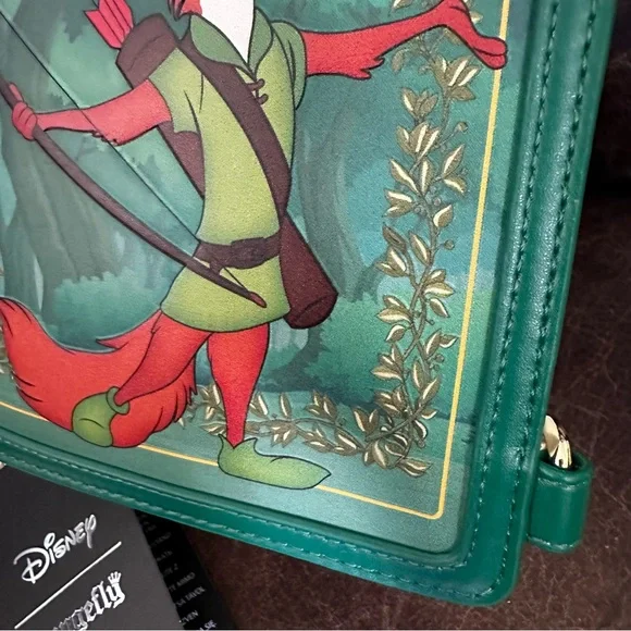 Disney Robin Hood Book Convertible Crossbody Loungefly Bag: NWT - Picture 8 of 16
